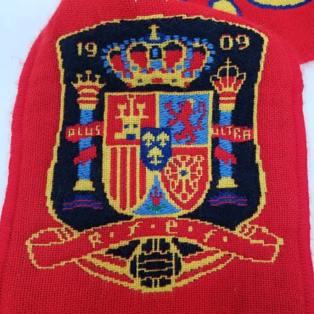 Espana Knit Scarf Football Soccer Red - OSFA
